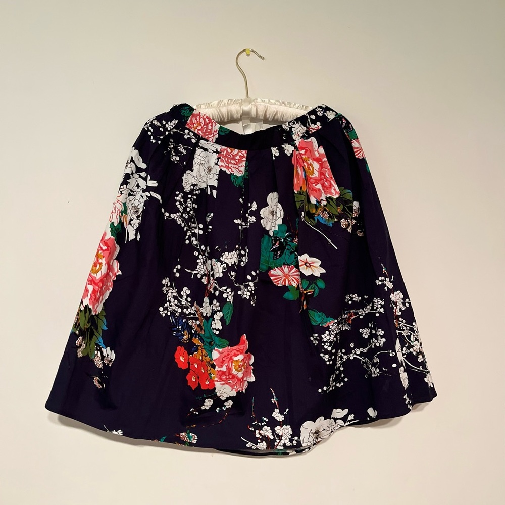 VINTAGE FLORAL PRINT GARDEN PARTY SKIRT - Picture 11 of 11